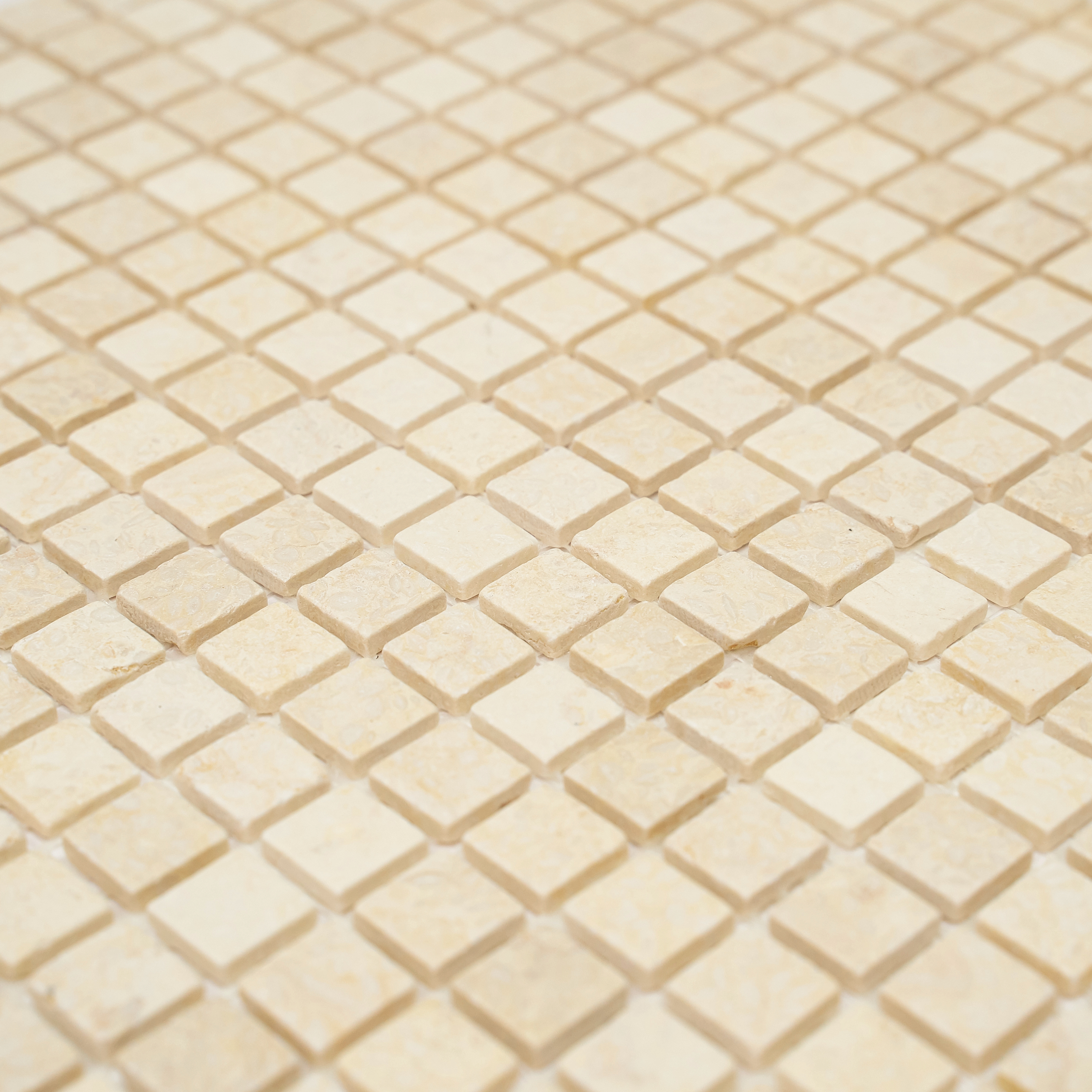 Мозаика Pietrine Botticino MAT, 15x15х4 мм, MOSAICSTORY 35339
