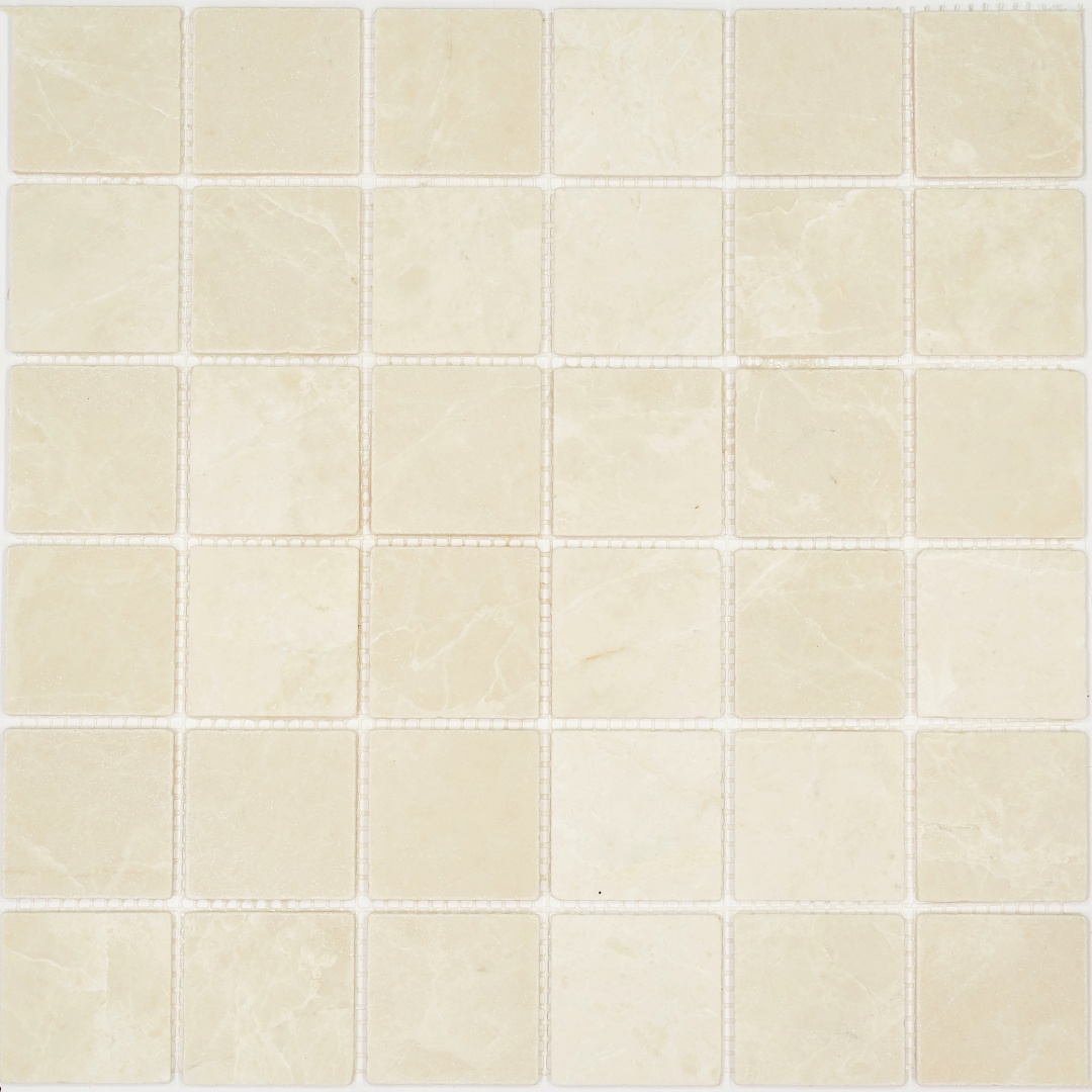 Мозаика Pietrine Crema Marfil MAT, 48х48х4 мм, MOSAICSTORY 35688