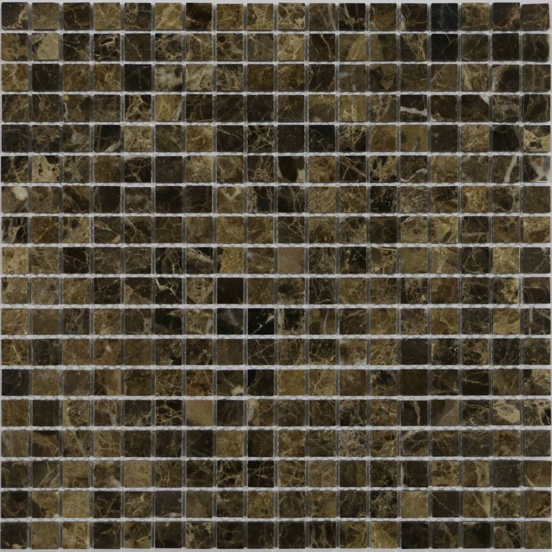 Мозаика Pietrine Emperador Dark POL 15x15, Leedo Ceramica К-0100