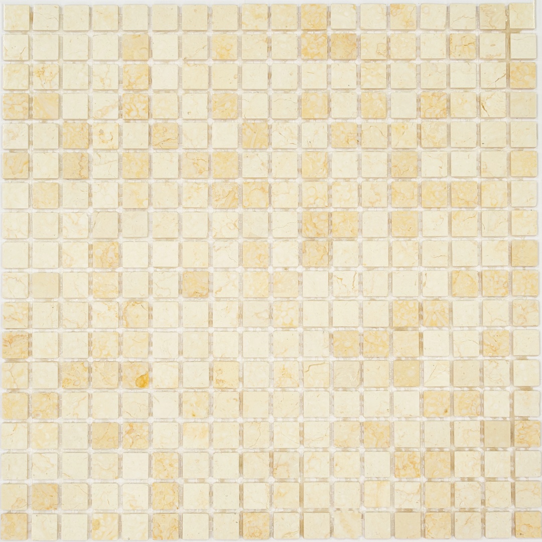 Мозаика Pietrine Botticino POL, 15x15х4 мм, MOSAICSTORY 35338