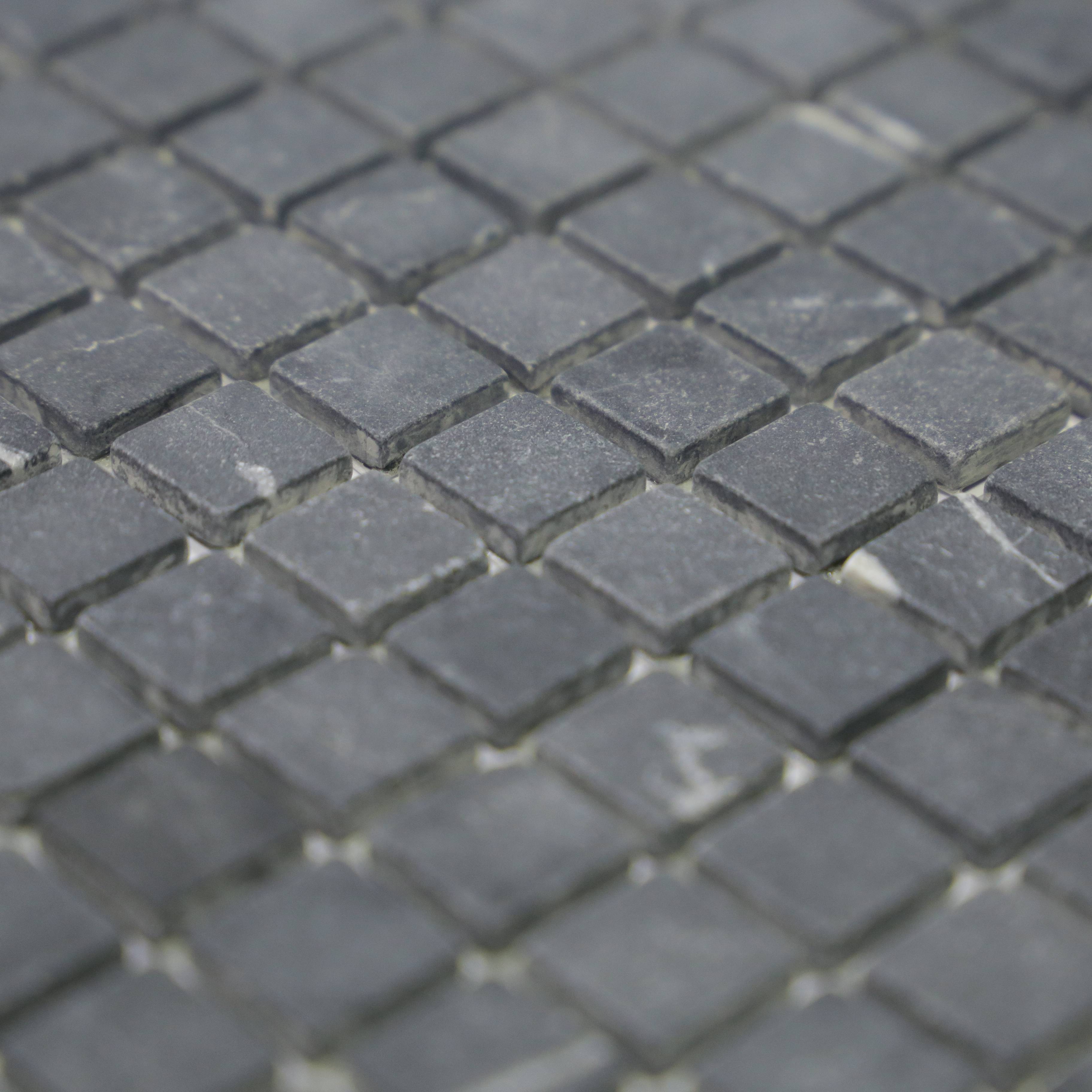 Мозаика MONTE Negro Mat, 15х15 мм, MosaicStory MS-305