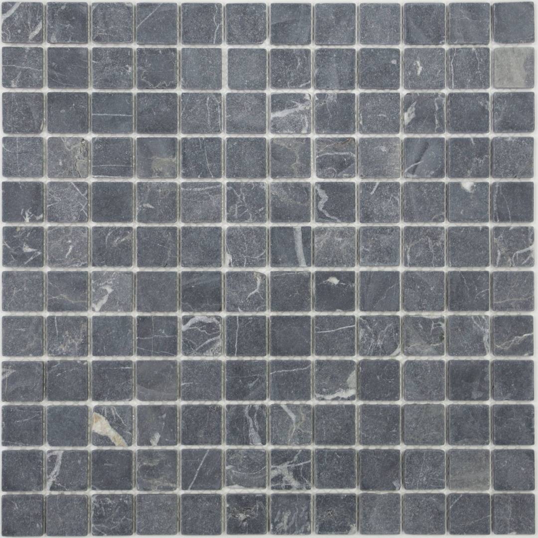 Мозаика MONTE Negro Mat 23х23 мм, MosaicStory MS-336