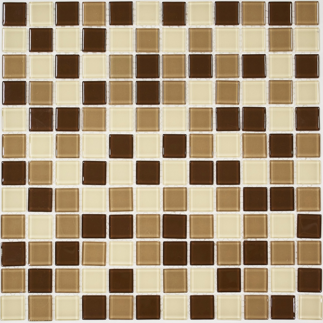 Мозаика Acquarelle Chocolate, 23х23х4 мм, MOSAICSTORY 30189