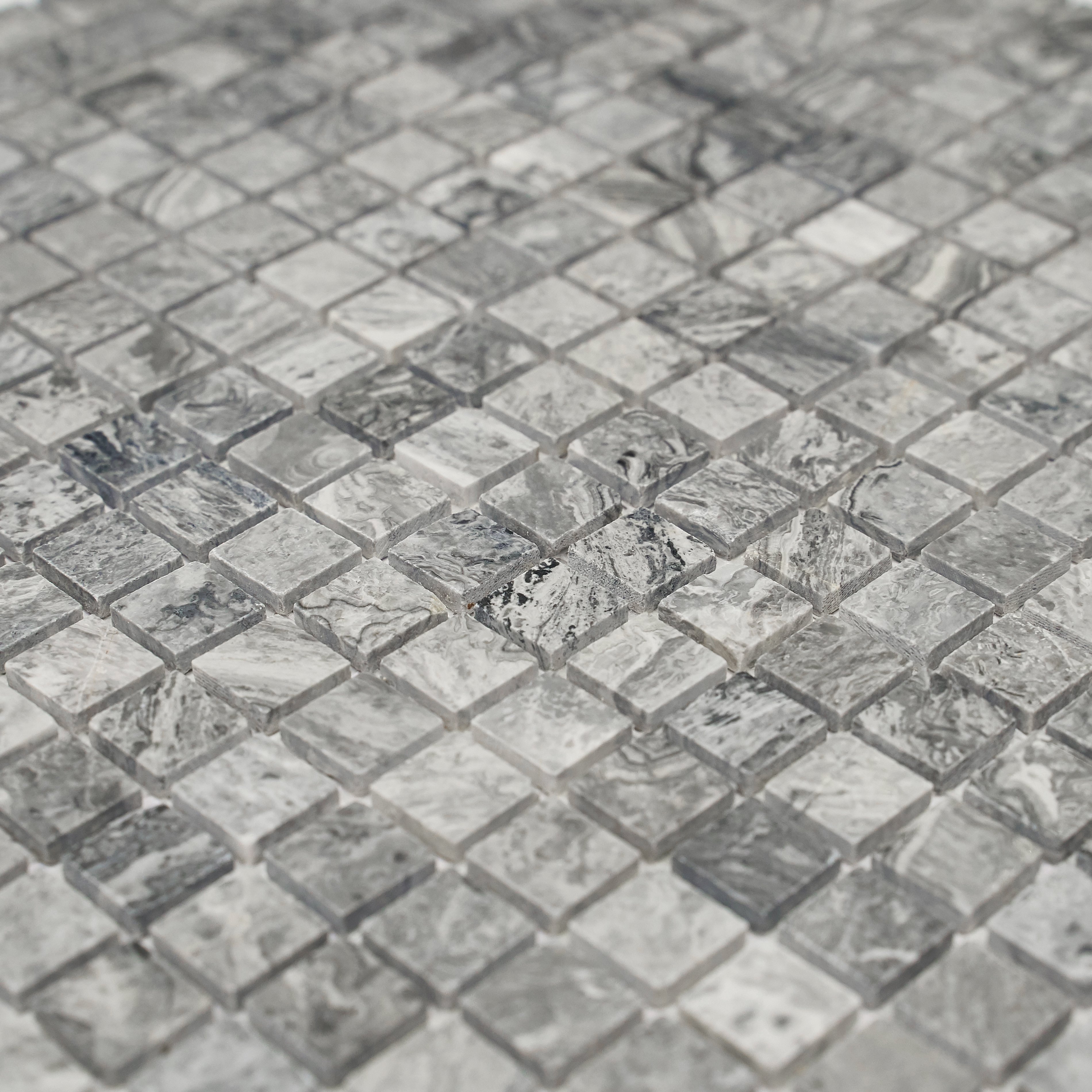 Мозаика Pietrine Grey Fog POL, 15х15х4 мм, MOSAICSTORY 35429