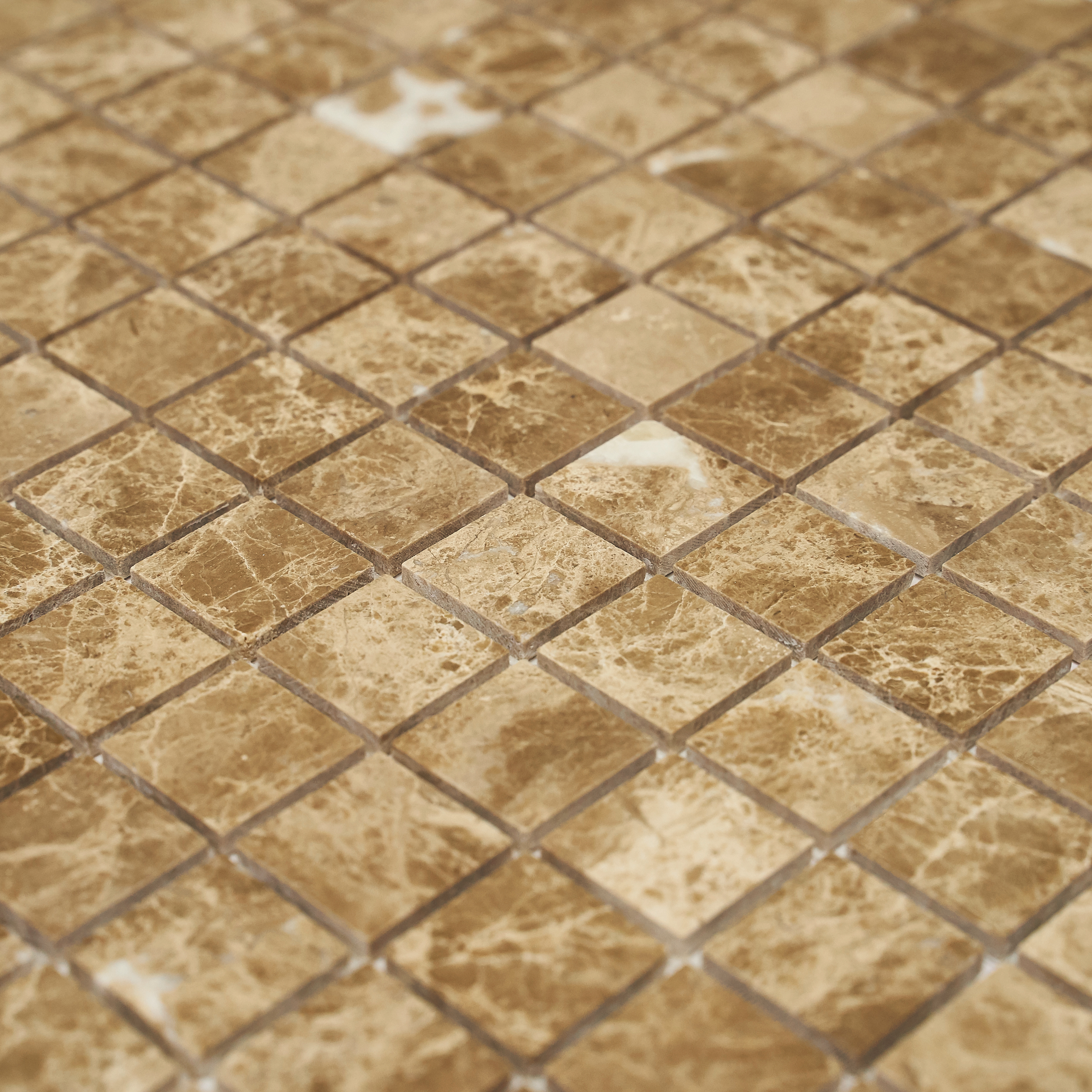 Мозаика Pietrine Emperador Light POL, 23х23х4 мм, MOSAICSTORY 35420