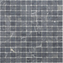 Мозаика MONTE Negro Mat 23х23 мм, MosaicStory MS-336