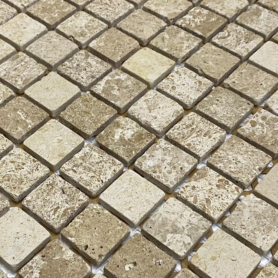 Мозаика Pietrine Dark Sandstone MAT 23х23 мм, MOSAICSTORY 35672