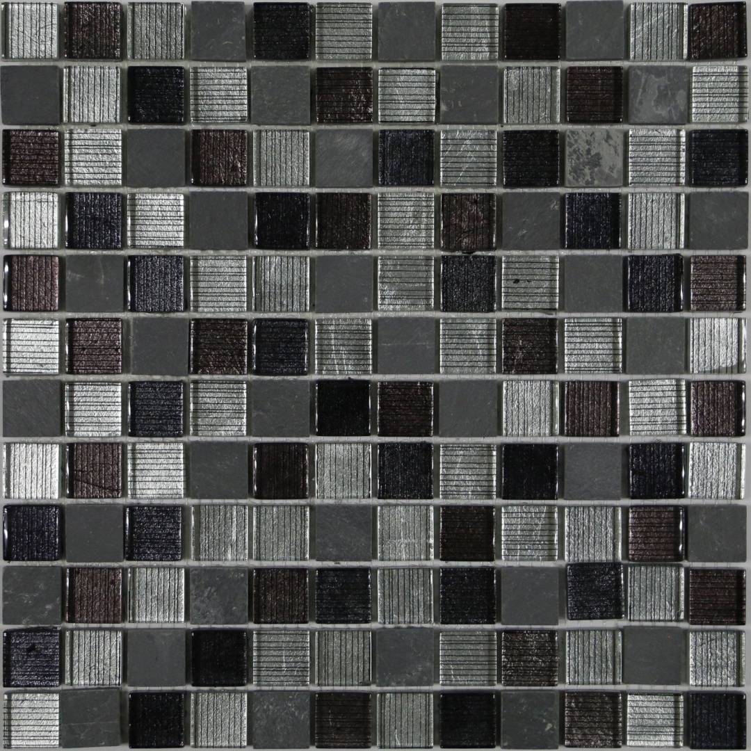 Мозаика Naturelle Alcantara Nero 23x23, Leedo Ceramica СТК-0031