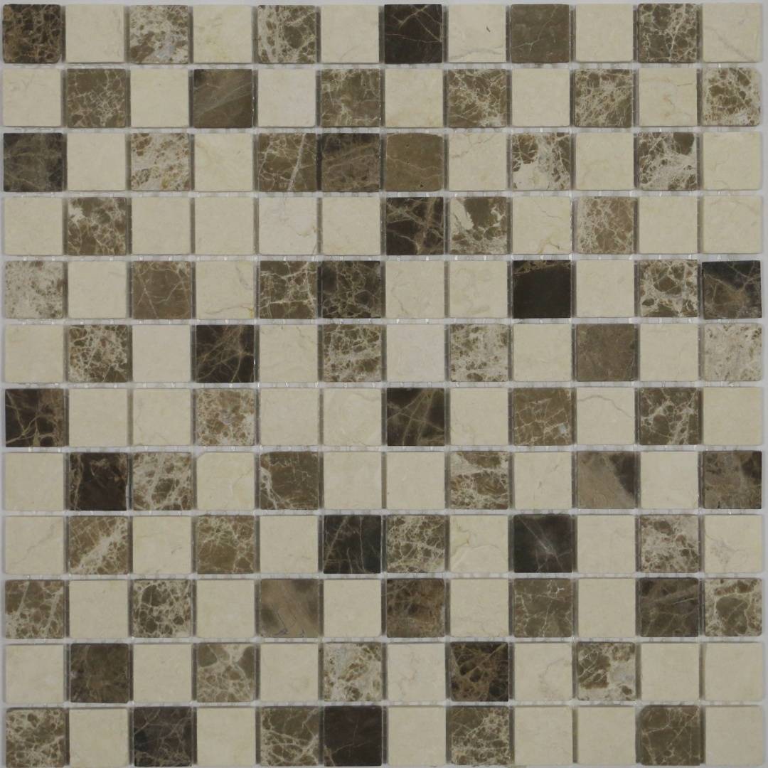 Мозаика MONTE MIX 1, 23х23 мм, MosaicStory MS-553