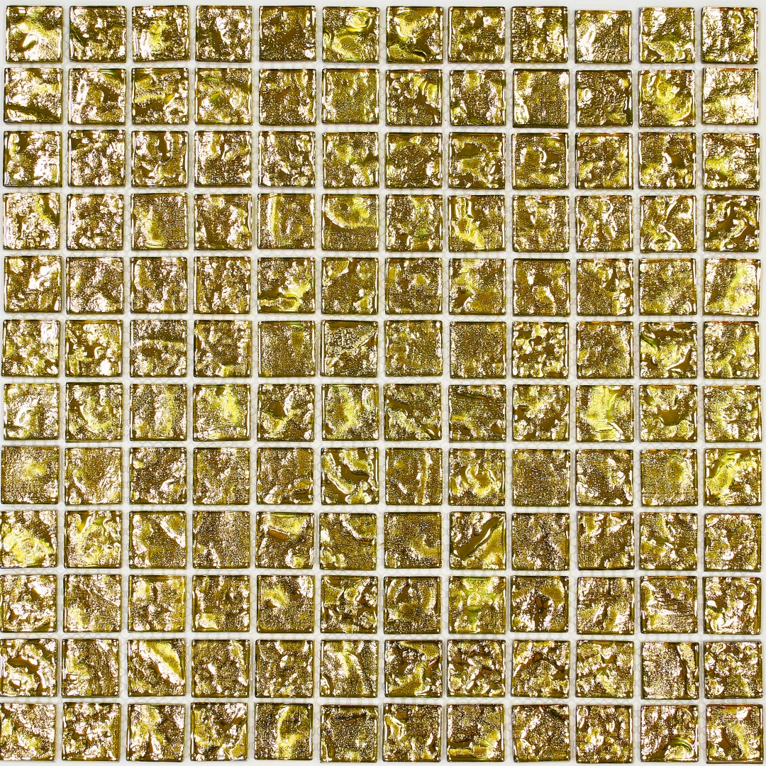 Мозаика Alchimia Golden Wave, 23х23х4 мм, MOSAICSTORY 30258