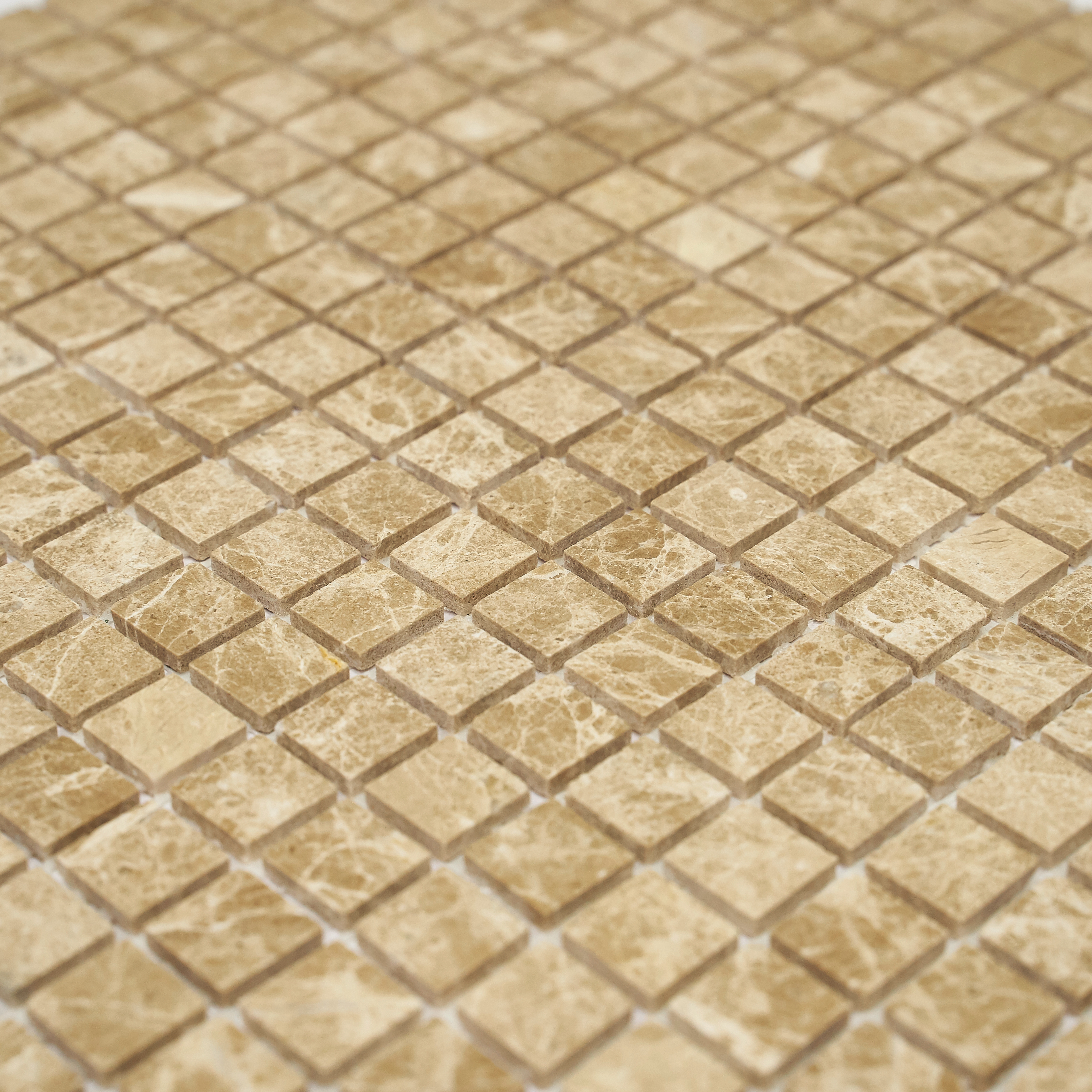 Мозаика Pietrine Emperador Light POL, 15x15х4 мм, MOSAICSTORY 35816